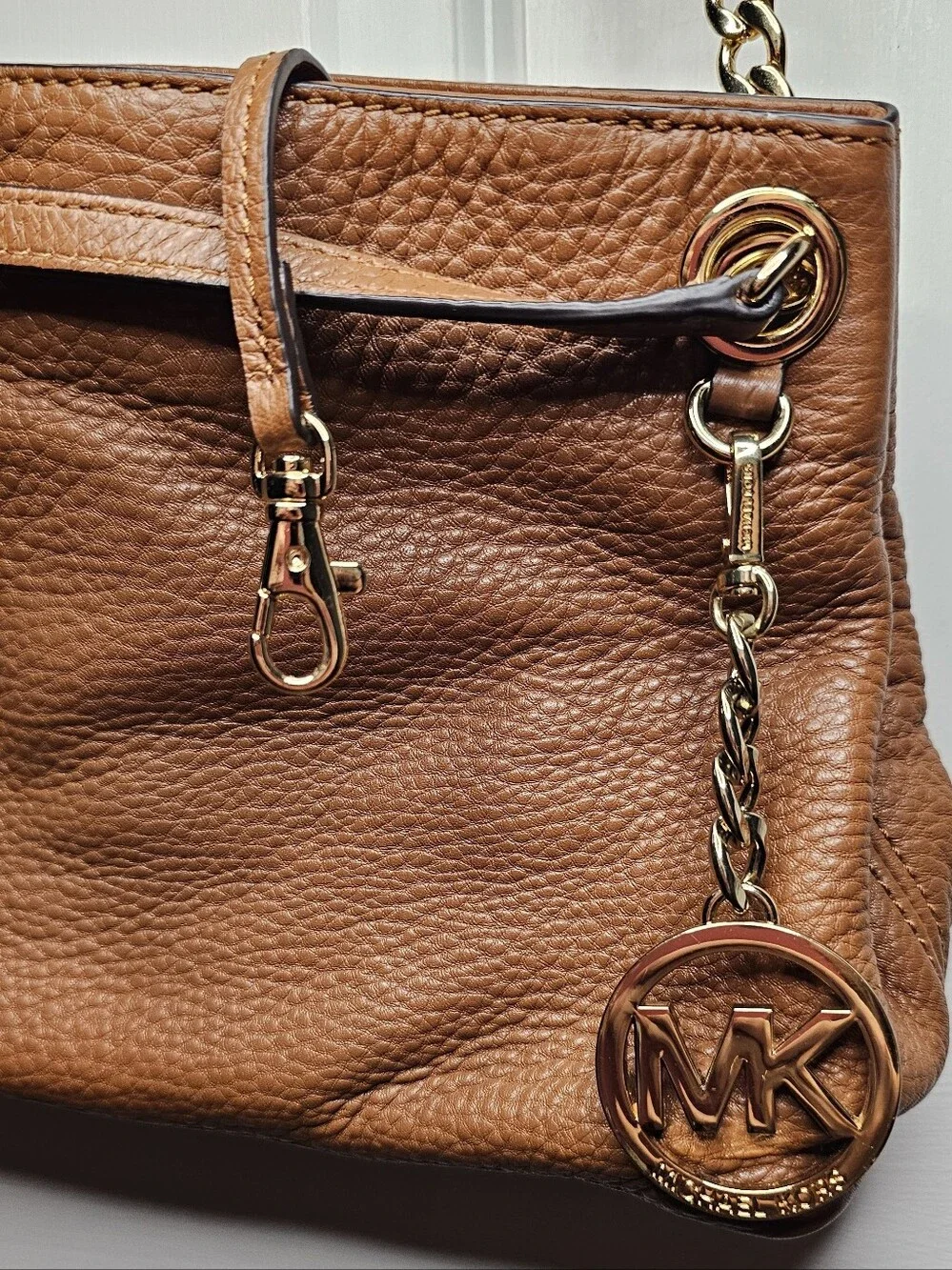 Michael Kors Brown Leather Shoulder Bag